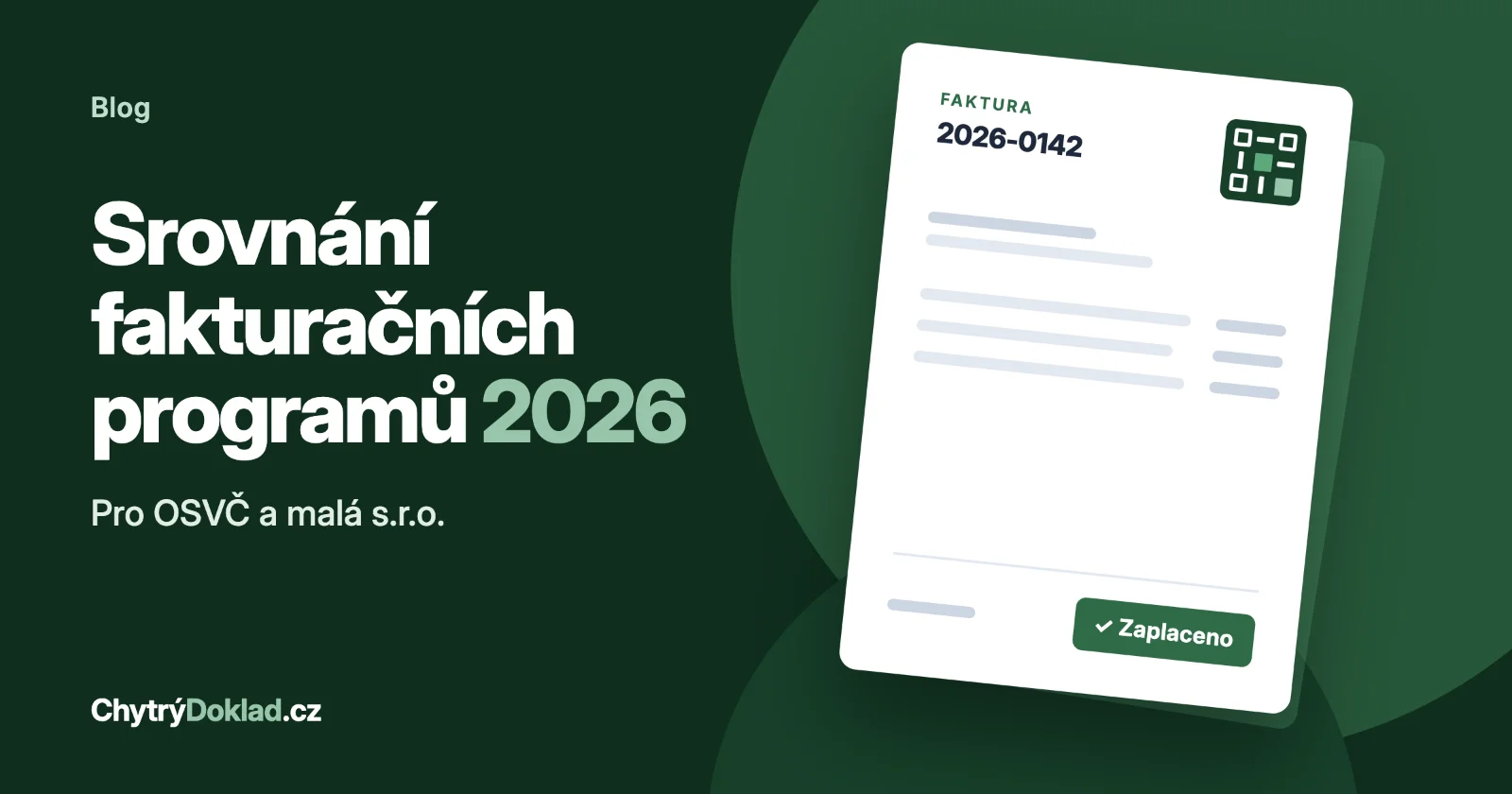 Srovnání fakturačních programů 2026 pro OSVČ a malé s.r.o.